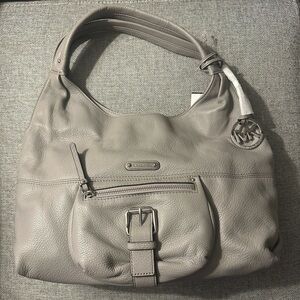 NWOT Michael Kors Light Gray Hobo Bag